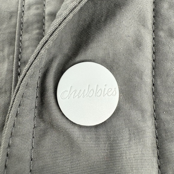 Chubbies Men's M Reversible 1/2 Snap Fleece Pullover Gray Bear Fair Isle Winter - Picture 11 of 11